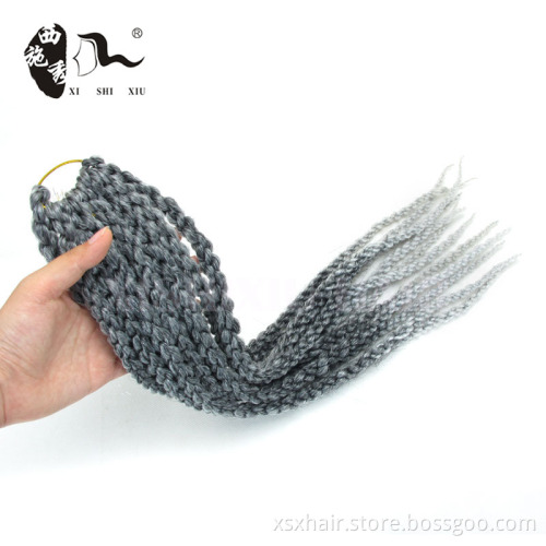 2016 new style 4x Crochet Box Braid Synthetic Senegalese Twist Crochet Box Braids Hair Extensions